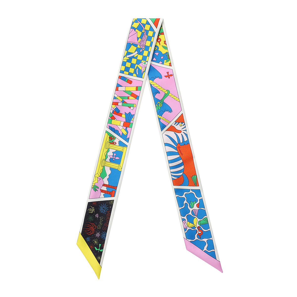 HERMES ツイリー 正規品 HERMES ツイリー Mors a Jouets Chemise Twilly 直営ラッピング