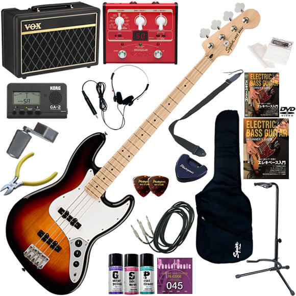 美品 Squier Jazz Bass Affinity スクワイヤー ベース Squier by Fender Affinity Series Active Jazz Bass Olympic White