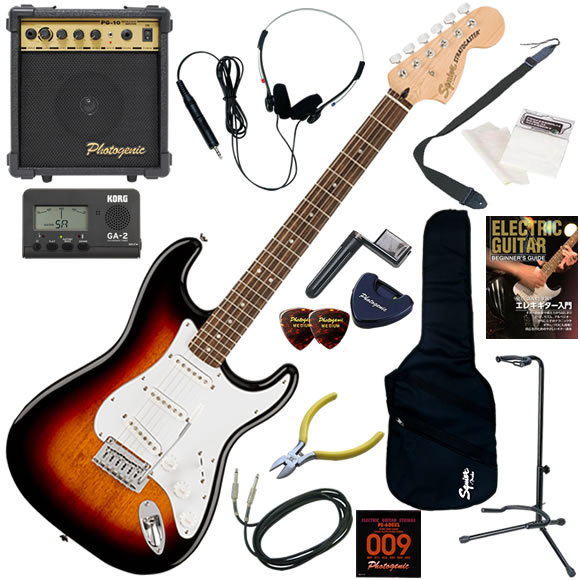 Squier スクワイヤー Affinity Strat/BLK エレキギター 初心者セット