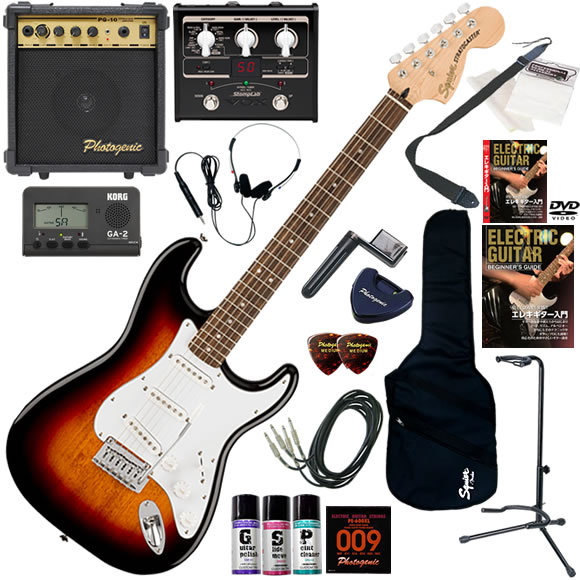 Squier スクワイヤー Affinity Strat/BLK エレキギター 初心者セット