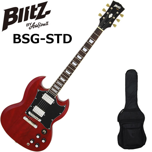 BLITZ(ブリッツ) BSG-STD/BK SGタイプ エレキギター 初心者セット BLITZ(ブリッツ) BSG-STD/BK SGタイプ エレキギター 初心者セット