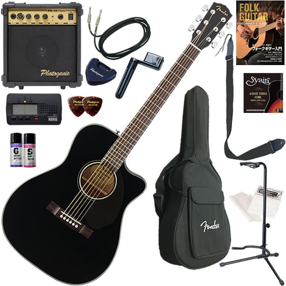 Fender（フェンダー） CC-60SCE/NAT エレアコ 初心者セット すぐに始め