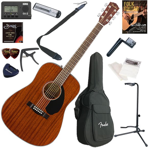 Fender アコースティックギター 初心者用　CD-60S Fender フェンダー CD-60S ALL-Mahogany アコースティックギター