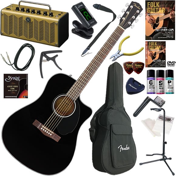 極美品　フェンダー　fender CD-60 BLK エレアコ改　ブラック 極美品フェンダーfender CD-60 BLK エレアコ改ブラック