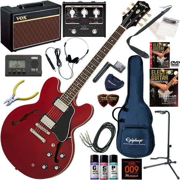 Epiphone（エピフォン） ES-335/CH エレキギター 初心者セット VOX