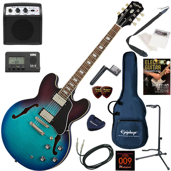 【美品】 Epiphone ES-335 IG figured エレキギター Epiphone ES-335 Figured, Raspberry Tea Burst | Gear4music