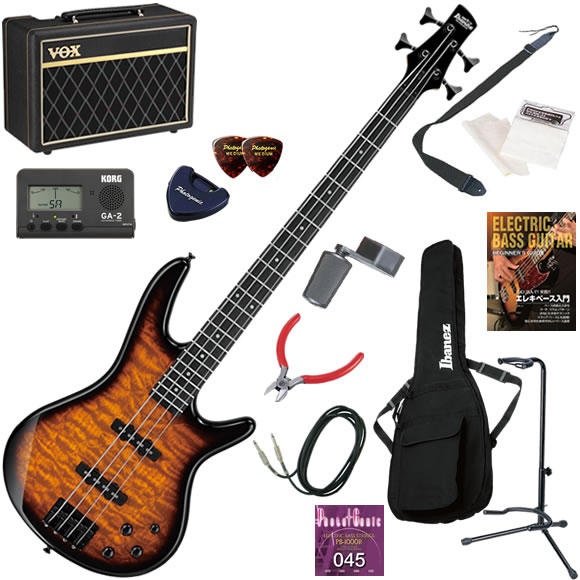 Ibanez（アイバニーズ） GSR280QA/TMS エレキベース 初心者セット 10w