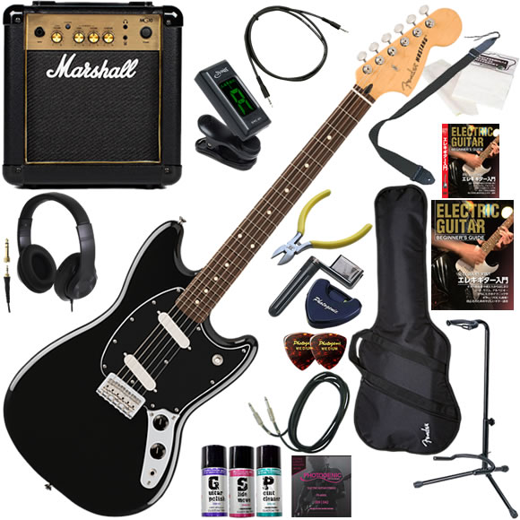 Fender（フェンダー） PlayerII Mustang/BLK/R エレキギター 初心者