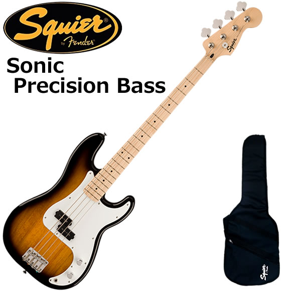 Squier スクワイヤー Squier Sonic Precision Bass/BLK エレキベース