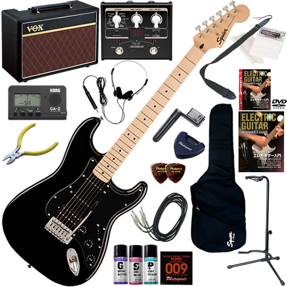 Squier スクワイヤー Squier Sonic Stratocaster HSS/BLK エレキギター