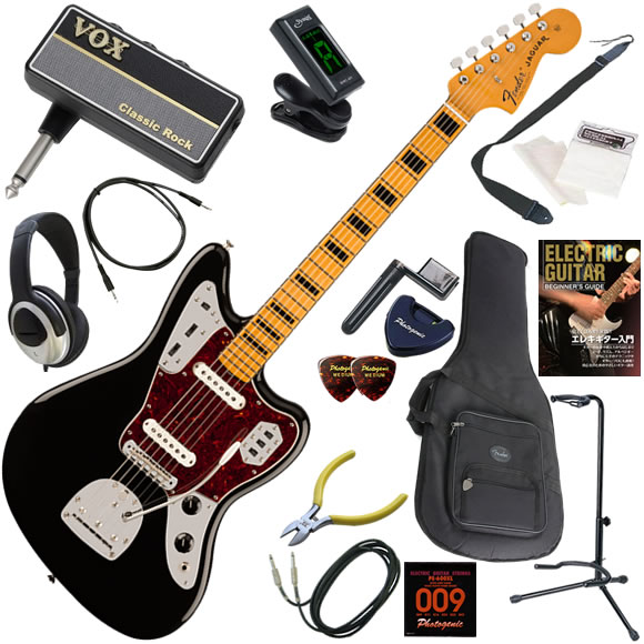 Fender（フェンダー） Vintera II 70s Jaguar/BLK エレキギター 初心者