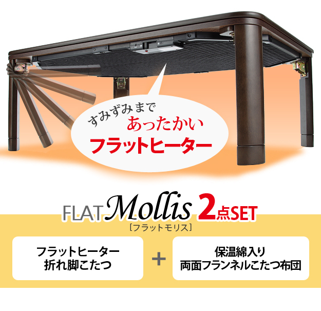 得価高評価 こたつ 折りたたみ 長方形 フラットヒーター折れ脚こたつ-フラットモリス105x75cm 保温綿入り両面フランネルこたつ布団 2点セット テレワーク 在宅ワーク 赤やPayPayモール店 - 通販 - PayPayモ 在庫超激得