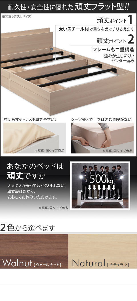 ベッドセット ベッドフレーム マットレス付き ダブル : うさぎ屋