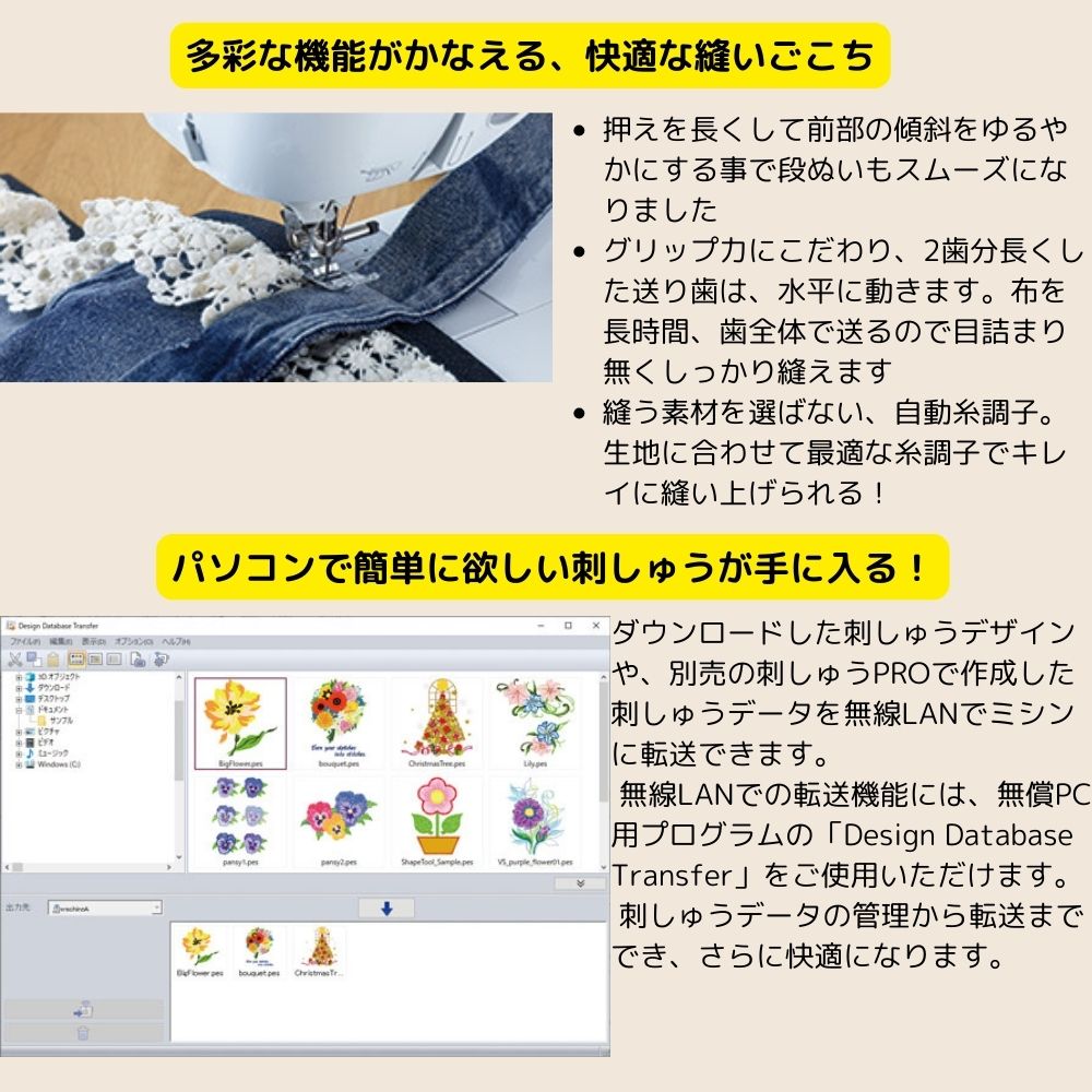 ブラザー 刺しゅうミシン ソレイユCRW