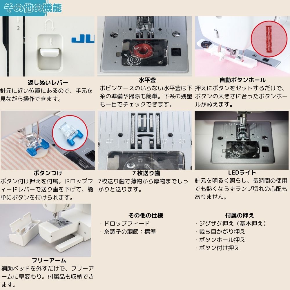 JUKI ミシン HZL-40NS HZL40NS 電動ミシン 