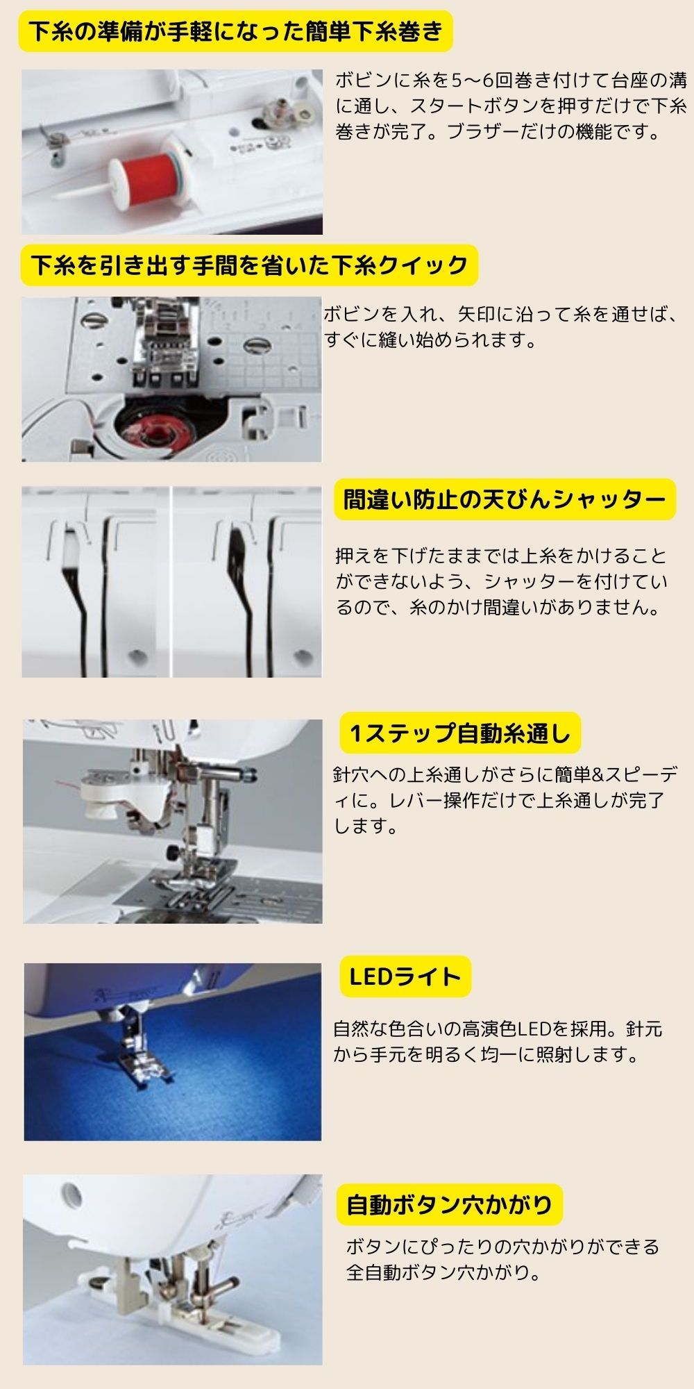 ブラザー コンピューターミシン Lisere300 リゼレ300