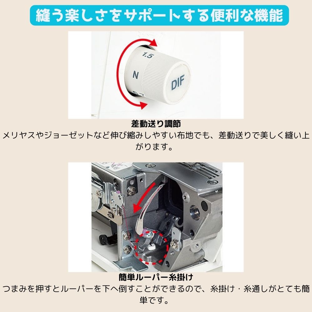 JUKI ロックミシン MCS-1500N MCS1500N カバーステッチ JUKI ロックミシン MCS-1500N MCS1500N カバーステッチ