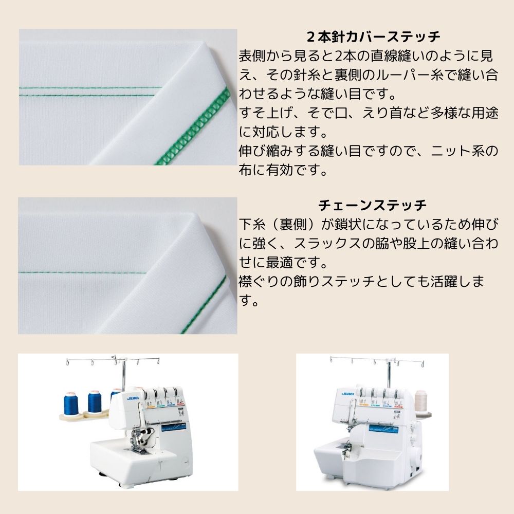 JUKI MO-345DCN カバーステッチミシン ロックミシン