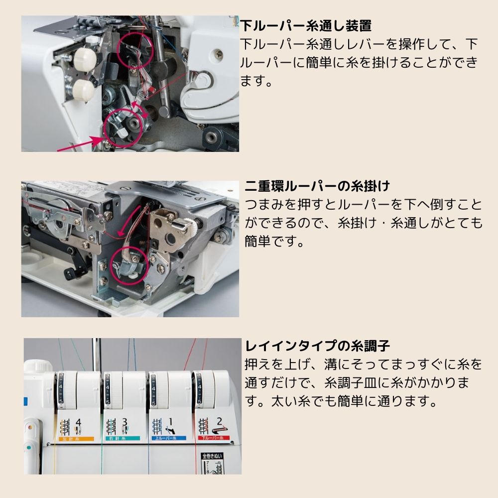 JUKI MO-345DCN カバーステッチミシン ロックミシン