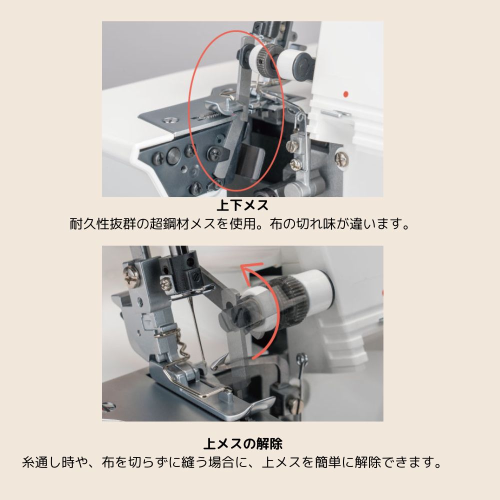 JUKI MO-522N 1本針2本糸オーバーロックミシン