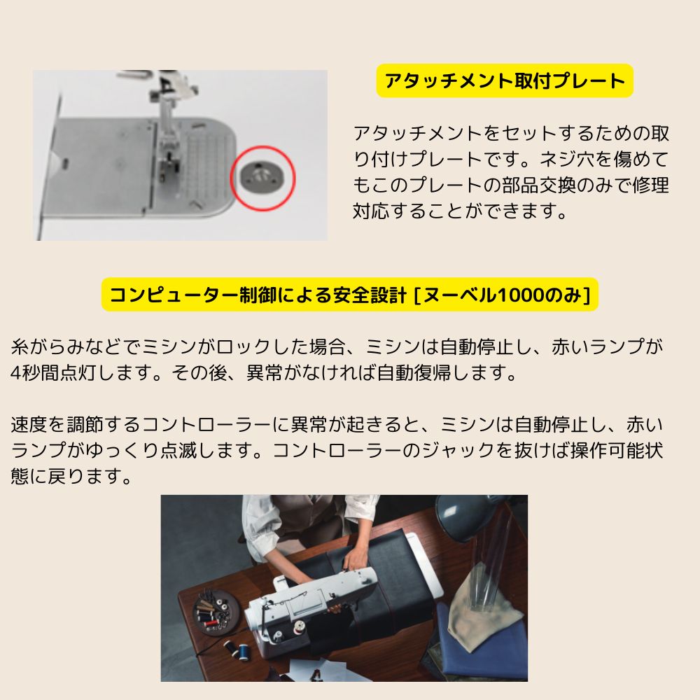 ブラザーミシン 職業用ミシン Nouvelle1000 ヌーベル1000