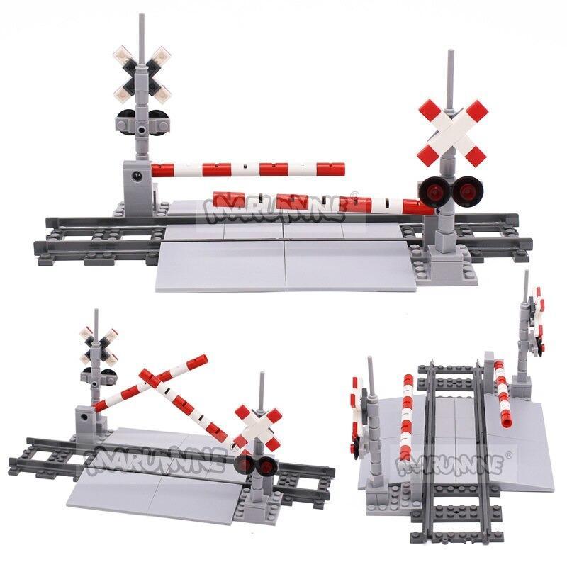 ブロック LEGO レゴ 互換 レゴ互換 踏切 3種類 遮断機 電車 知育玩具 おもちゃ 男の子 女の子 贈り物 プレゼント | ブランド登録なし | 04