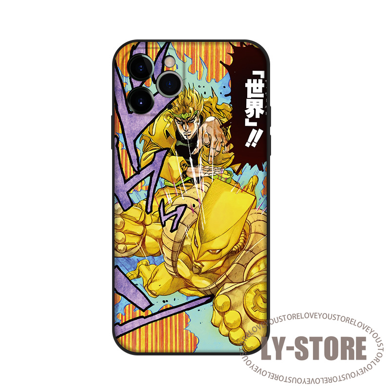 ジョジョの奇妙な冒険 ディオ・ブランドー iPhone 7 8 14 plus iPhoneX XS MAX XR iPhone11 Pro SE 12 対応 スマホケース ガラス 鏡面 強化ガラス TPU ケース | ブランド登録なし | 02