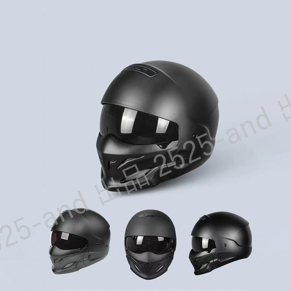 公道使用不可 装飾用フルフェース バイクヘルメット レトロフル