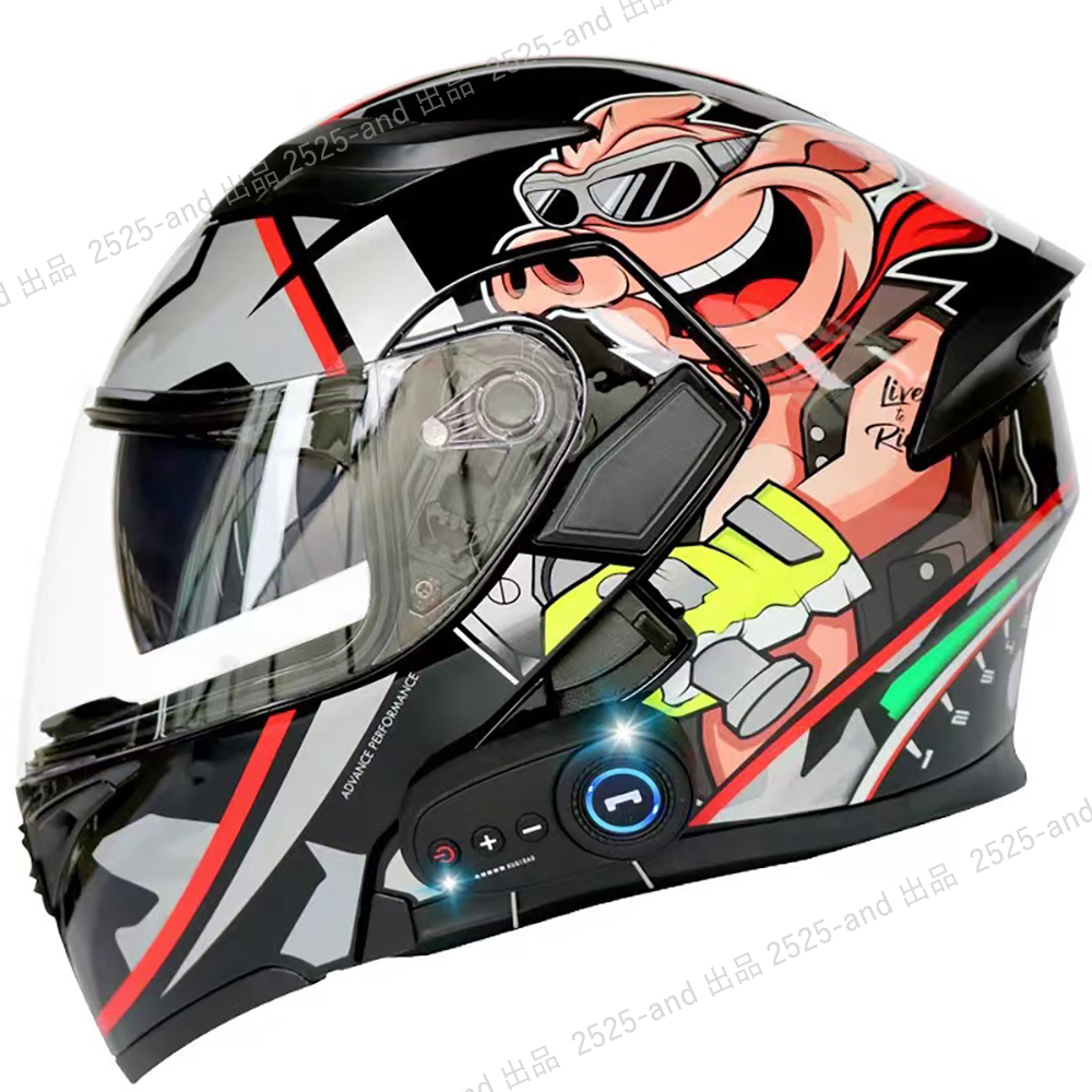 秋吉選手　フルフェイスヘルメット Bluetooth バイク　ヘルメット　L 秋吉選手フルフェイスヘルメット Bluetooth バイクヘルメットL