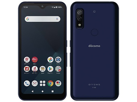 新品未使用！arrows スマートフォン本体 ネイビー arrows We2 スマートフォン 本体 ネイビーグリーン新品未使用