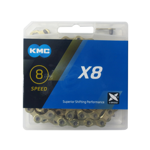 KMC-X8-TI-N X8 7/8S用チェーン TI-GOLD-N 116L   自転車/KMC | 