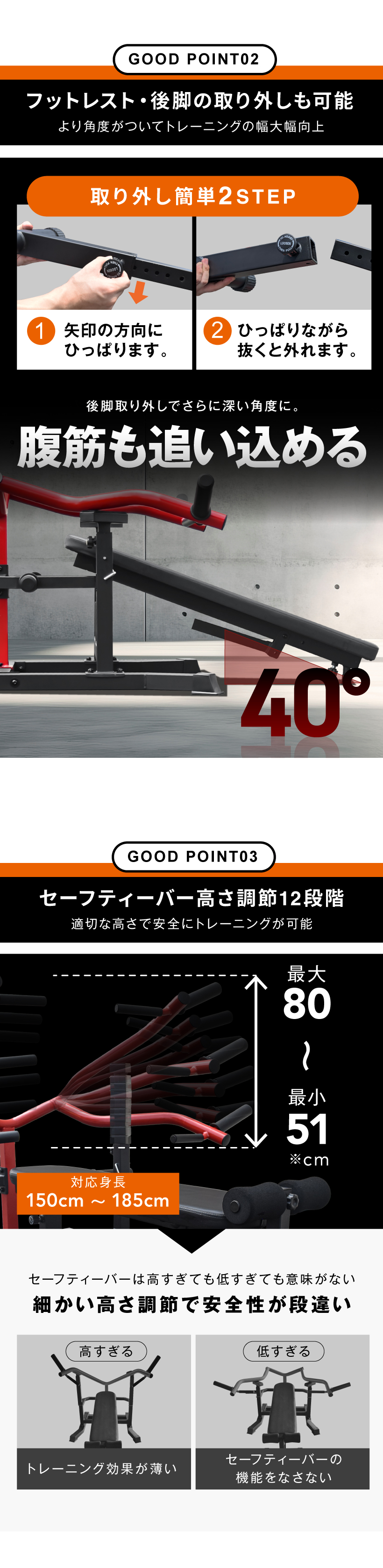 チェストプレスマシン 左右独立機構アーム 折りたたみ 耐荷重900kg 耐