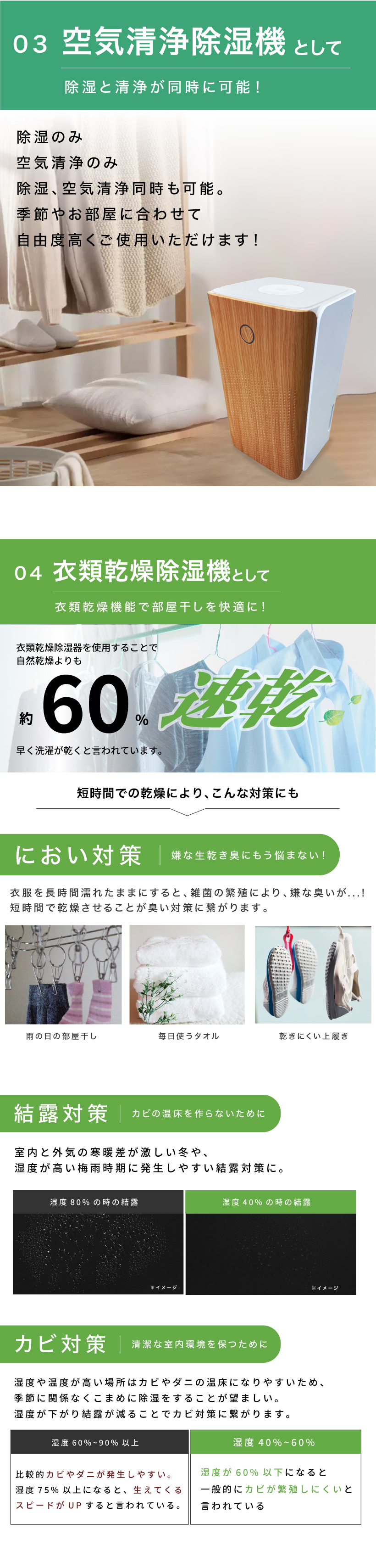 ■改良モデル■ 瞬除湿 16L コンプレッサー式 除湿機 除湿器 湿気対策 除湿乾燥機 乾燥器 乾燥機 空気清浄 マイナスイオン コンパクト