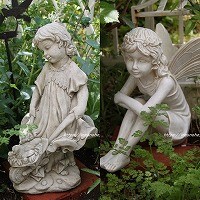 各種ガーデン雑貨、バードバス、フェアリー