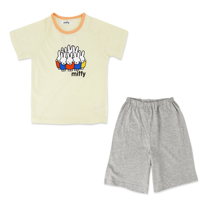 手数料安い 95 ミッフィー ルームウェア パジャマ パイル タオル地 夏 半袖 kids-nurie.com
