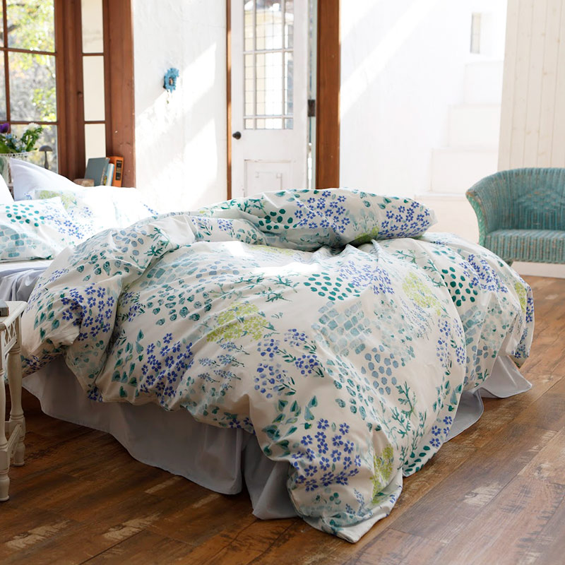 掛け布団カバー 掛カバー ダブル 日本製 ボタニカル 花柄 掛けふとん