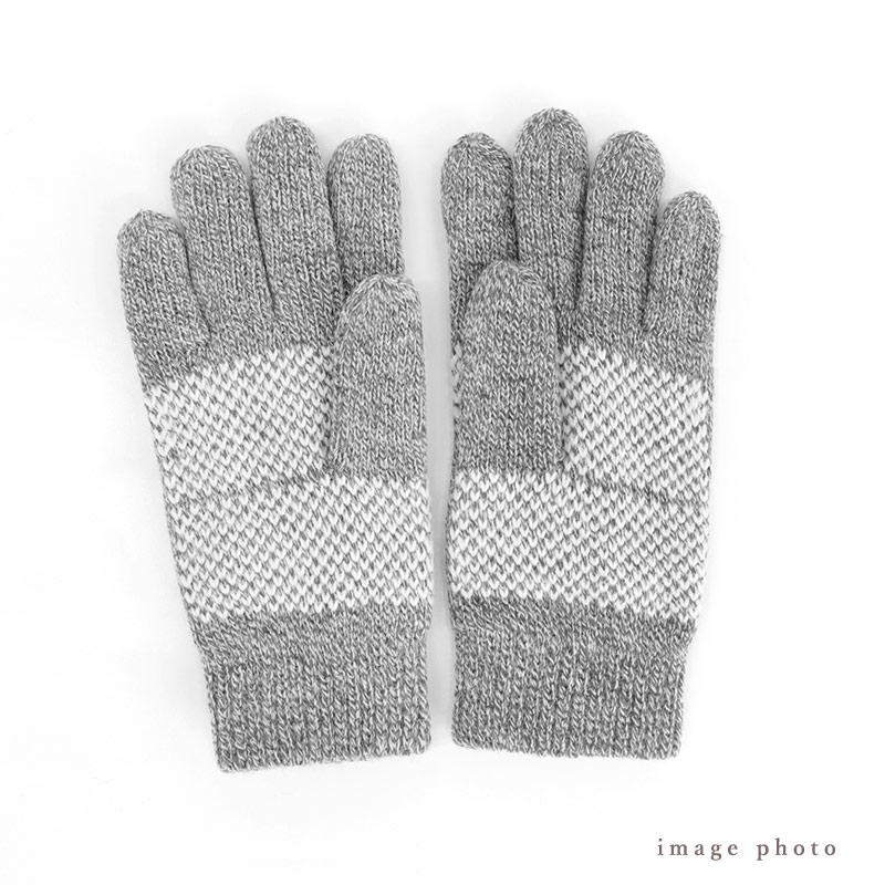 手袋レディース暖かい雪柄