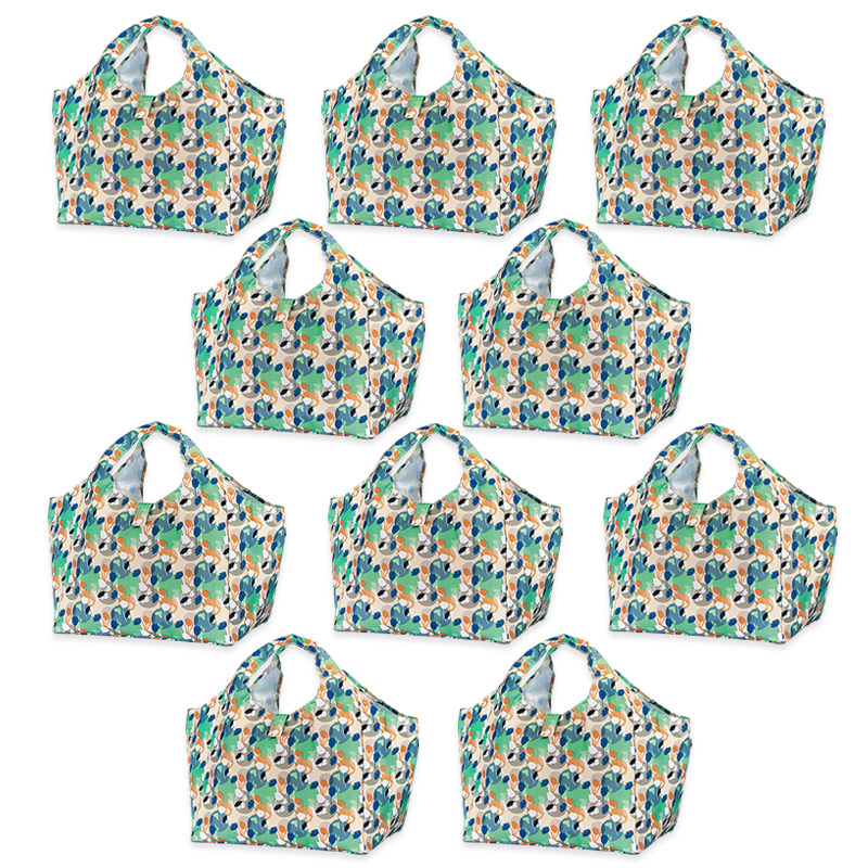 エコバッグ×10個　纏め買い 10個セット】エコバッグ マチ広 折りたたみ エコバック マチ付き