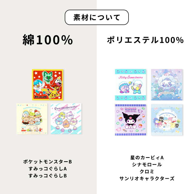 Pokemon（ポケモン） ランチクロス キャラクター 3枚 セット 小学生