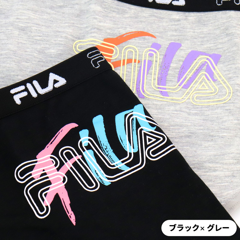 FILA ショーツ パンツ キッズ レディース 140 150 160 2枚組 セット 女の子 下着 スポーツブランド かわいい おしゃれ インナー 女子 ティーンズ 子供/メール便｜me-eston｜04