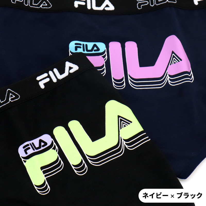 FILA ショーツ パンツ キッズ レディース 140 150 160 2枚組 セット 女の子 下着 スポーツブランド かわいい おしゃれ インナー 女子 ティーンズ 子供/メール便｜me-eston｜07