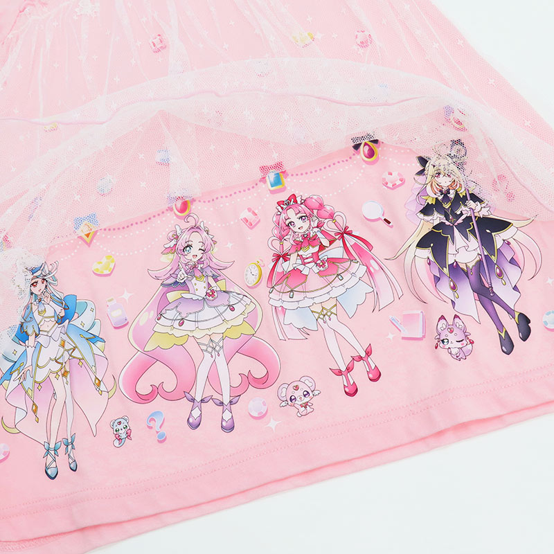 BANDAI（バンダイ） 名探偵プリキュア 半袖 ワンピース Tシャツ