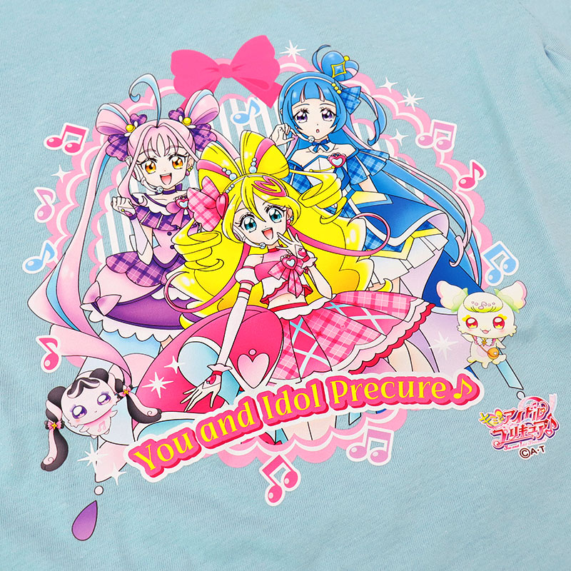 キミとアイドルプリキュア Tシャツ 女の子 半袖 綿100％