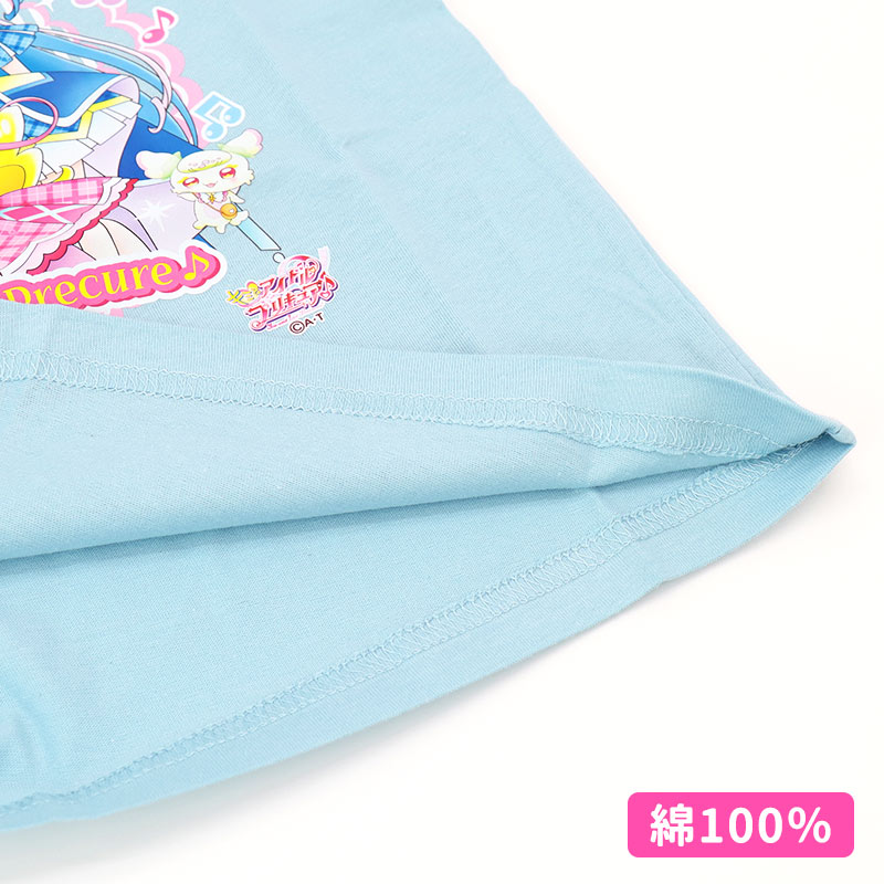 キミとアイドルプリキュア Tシャツ 女の子 半袖 綿100％