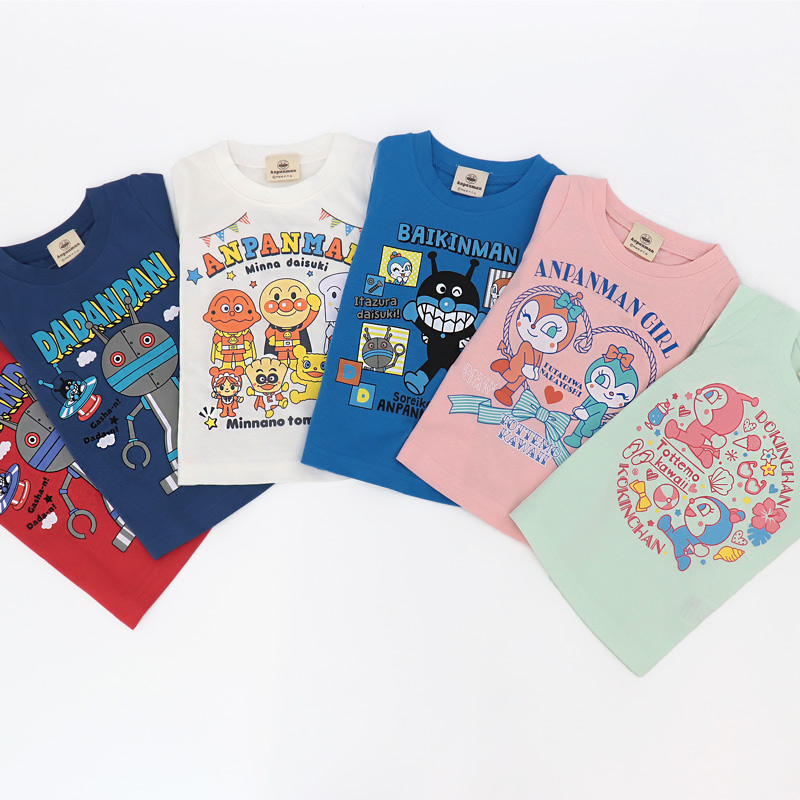 アンパンマン 半袖 Tシャツ 80 90 95 100 男の子 女の子 だだんだん