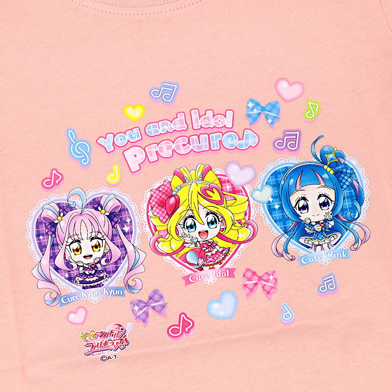 BANDAI キミとアイドルプリキュア 半袖 Tシャツ 100 110 120 130