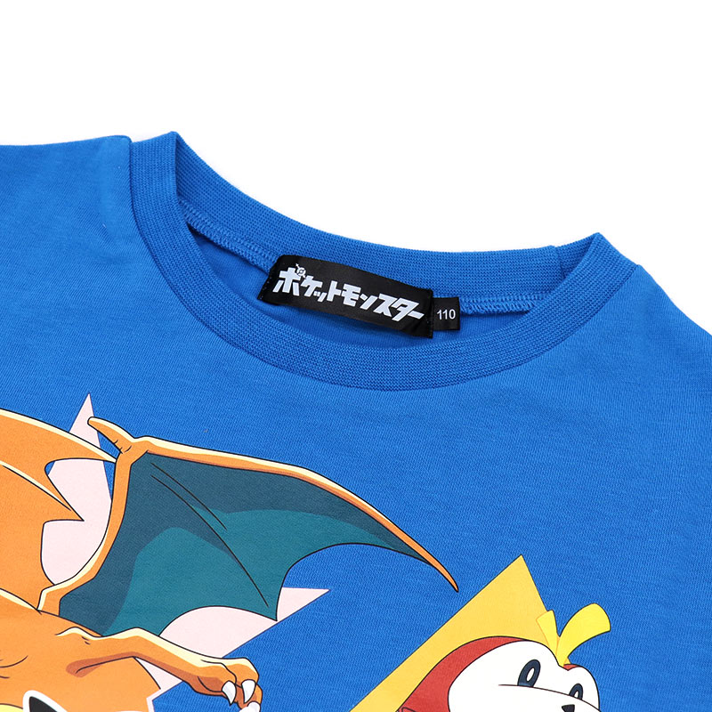 ポケモン Tシャツ 半袖 キッズ 男の子 女の子 子供服 110 120 130 ポケットモンスター ピカチュウ リザードン 保育園 幼稚園 小学生 夏服 男児 //メール便発送可｜me-eston｜03