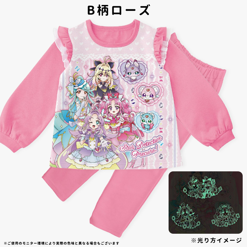 プリキュア パジャマ 光るパジャマ 名探偵プリ...の詳細画像5