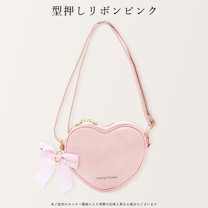 Angelic Pr バッグ etty リボンハート型ショルダーバッグ