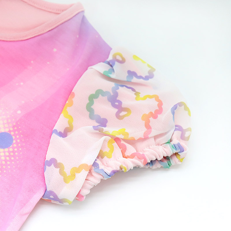 キミとアイドルプリキュア 半袖 Tシャツ 100 110 120 130 キッズ 子供 服 女の子 保育園 幼稚園 小学生 ピンク パープル 子供服 トップス Aライン /メール便可 | BANDAI | 03